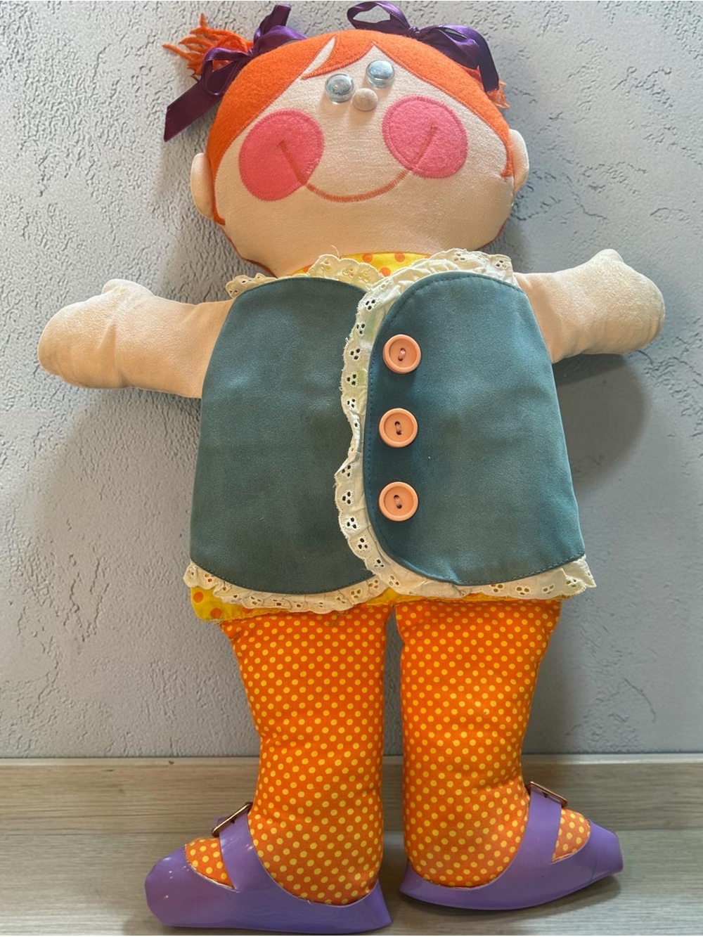 Original Vintage 1970s Dressy Bessy Teaching Dolly 18in